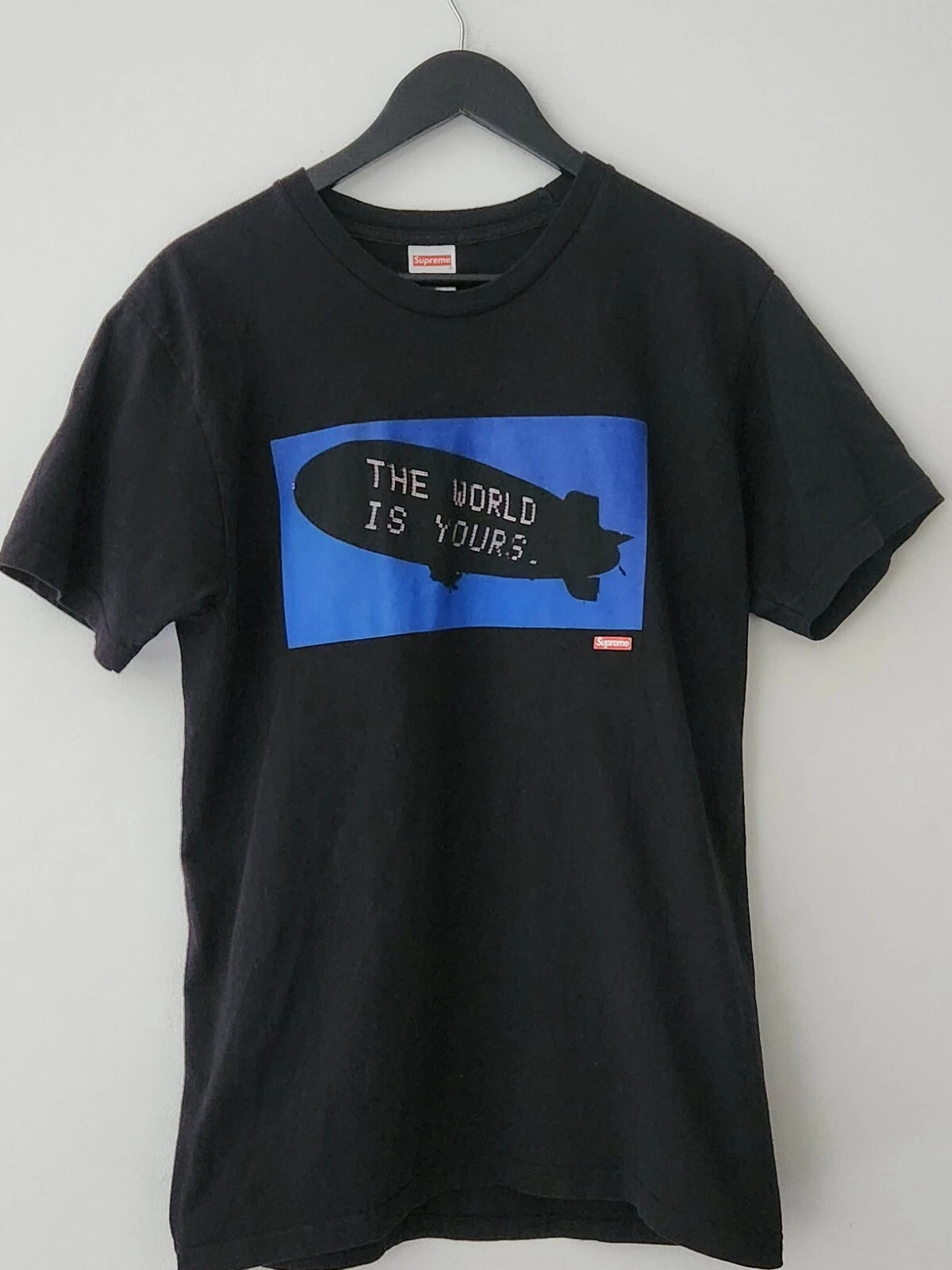 FW17 Supreme X Narbengesicht Luftschiff Tee Schwarz T Shirt Größe M