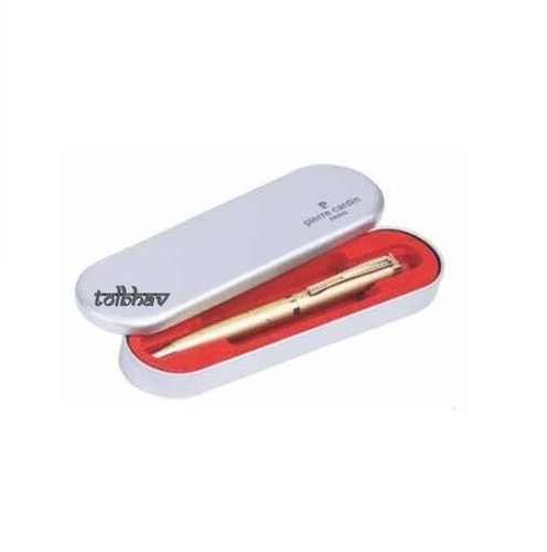Pierre Cardin Noblesse Satin Gold Trim Ball Point Pen BP Blue Ink Gift New Fine - Picture 6 of 8