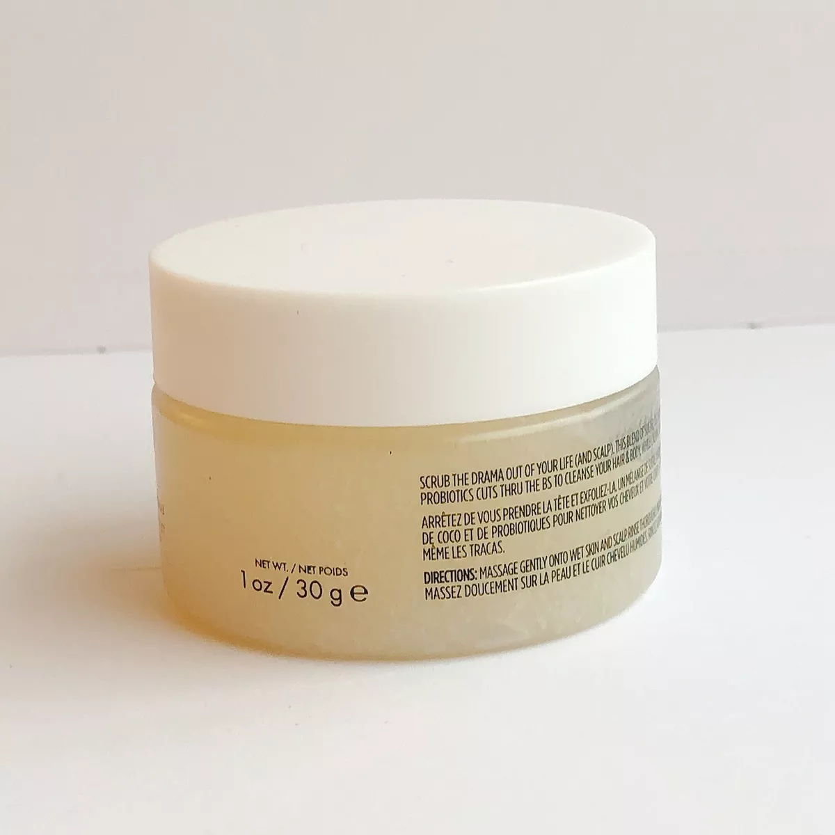 OUAI Haircare Scalp Body Scrub Deluxe Sample Size Mini 1 oz 30 g