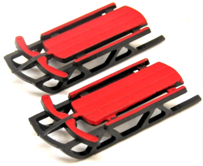 Lemax Schlitten-Set – 4 Mini-Schlitten Für Weihnachtsdorf-Dekoration