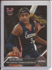 AALIYAH EDWARDS UConn 2023-24 Topps Bowman U Now Card #57 Rebounds Season High