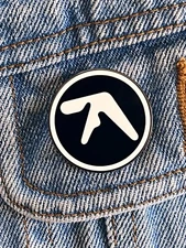 Aphex Twin Logo - Round Enamel Pin / Badge - Excellent Condition