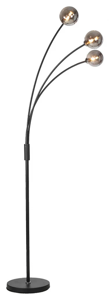 Floor Light Black Marne Oaks Lighting 2143/3 BK FL
