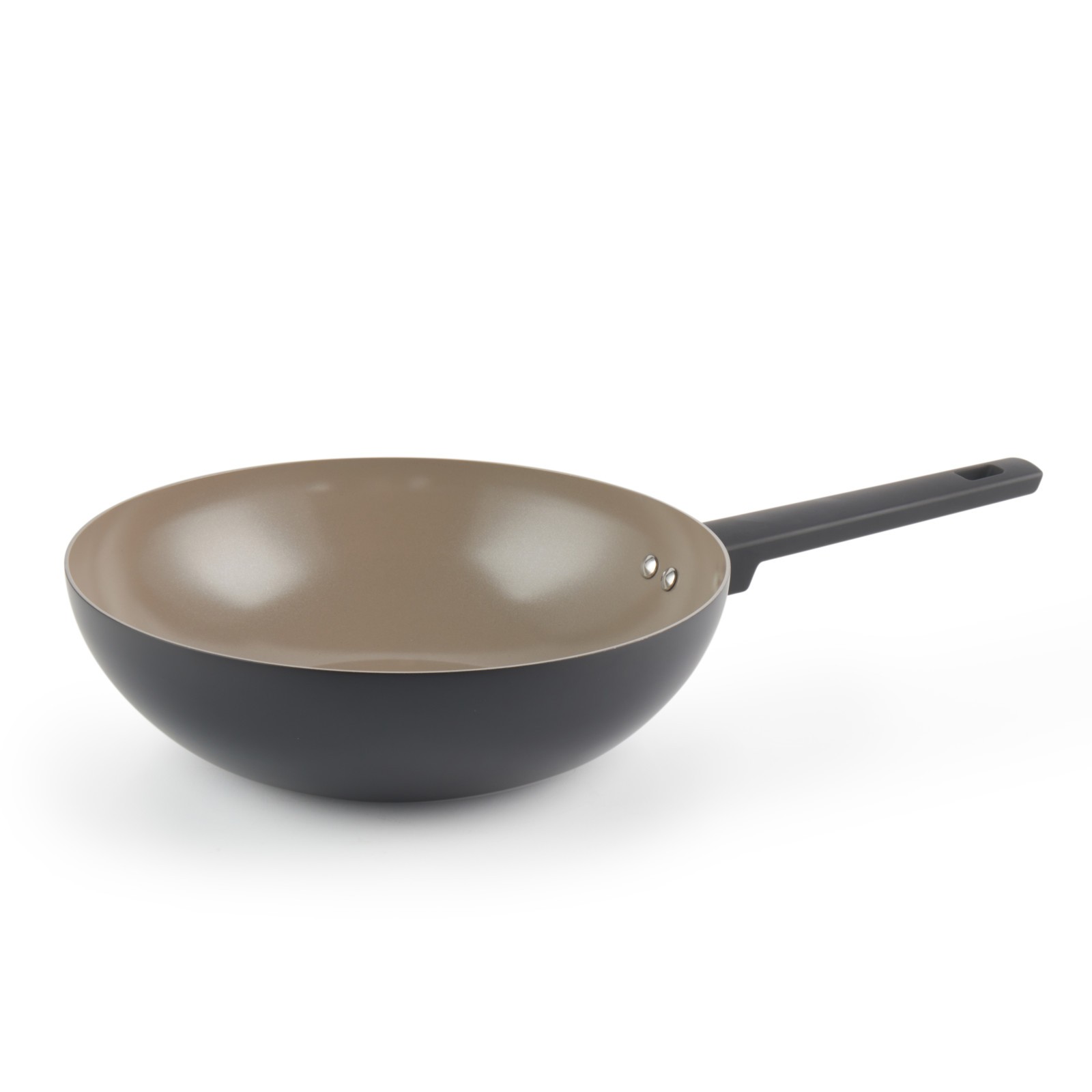Salter Stir Fry Pan 28cm Ceramic Recycled Aluminium Body Non-Stick Induction