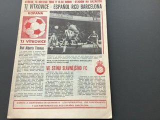 TJ Vitkovice v Espanol RCD Barcelona March 1988