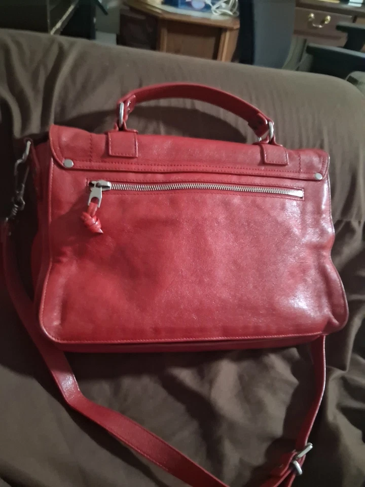 Bolso de mano de hombro Proenza SCHOULER PS1 mediano de cuero amapola clásico rojo Foto 2 de 4