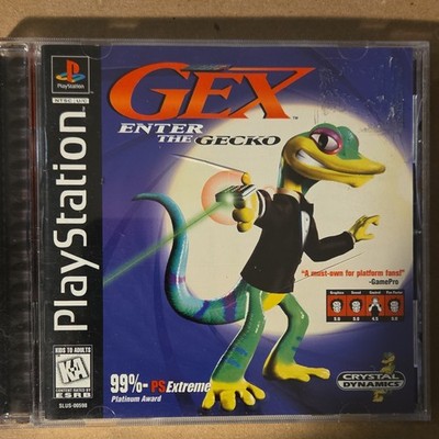 Crystal Dynamics Midway Gex Enter the Gecko PS1 1998 Platformer Manual Included