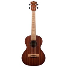 KA-15T Satin Mahogany Tenor Ukulele Bundle with Gig Bag, Tuner, Strap, and