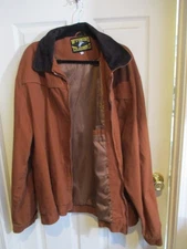 Wyoming Traders Jacket Western Canvas Cotton Utility Ranch Rust & Brown - XXL