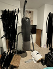 Ringside Black/Gray Hanging Heavy Bag with Ringside Boxing Gloves — photo 1