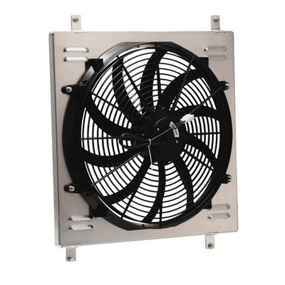 ALUMINUM SHROUD+16'' FAN+RELAY FOR 1966-1977 FORD EARLY BRONCO 5.0L V8