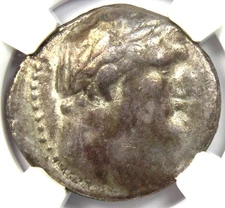 Phoenicia Tyre AR Shekel Bible Coin 3-4 AD - NGC Fine - Christ Lifetime Issue!