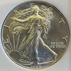 1986 AMERICAN SILVER EAGLE ~ PERFECT MS ~ RARE DATE ~ .999 Silver Dollar $1