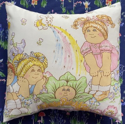 Cabbage Patch Kinder Vintage Stoff Kissen Alien Couture