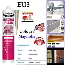DEC-MATE FLEXIBLE FILLER Quick Drying Interior Decorators Caulk Sealant Magnolia