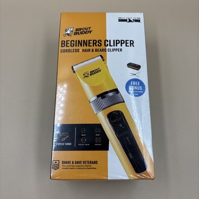 The Cut Buddy Clipper & Grooming Set, Cordless Hair & Beard Trimmer Yellow 