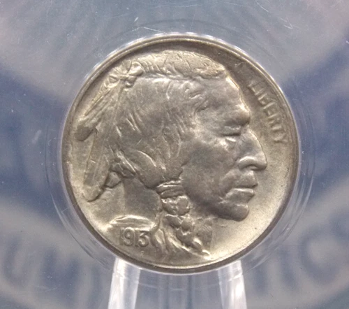 1913 "S" Indian Head BUFFALO Nickel **TYPE 1** 5c ANACS MS62 #351 Unc ECC&C, Inc