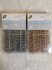 DCWV Letter Board Letters 188 Characters NEW Lot Wood  Gray Replacement Set