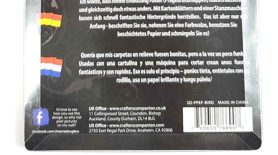 Sheena Perfect Partners Embossing Folder-Birds & Birdfeeder 5in x 7in