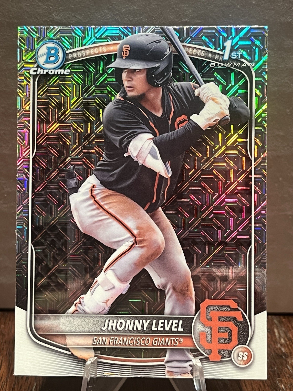 2025 Bowman Chrome Baseball Jhonny Level 1st Bowman Mojo Refractor #BCP-147