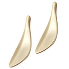 2pcs Creative Leaf Shaped Door Handle Delicate Zinc Alloy Cupboard Pull Knob