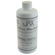 JAX Silver Blackener 16 Fl Oz Fast Acting Metal Cleaner Safe Easy to Use