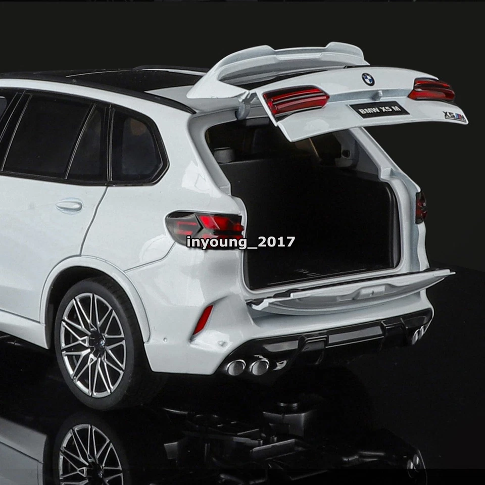 1/18 BMW X5 M Competition LCI Model Car Alloy Diecast SUV Metal Vehicles White - Image 4 of 4