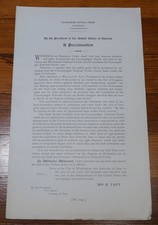 William H Taft / Uncompahgre National Forest Map Proclamation Colorado 1st 1910