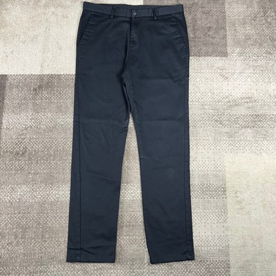 Fendi Roma Black Chino Trousers Mens 35X31.5 Straight Leg Pants Made in Italy