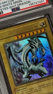 青眼の白龍　LOB-E001 1ST EDITION Yugioh 2002 Blue-Eyes White Dragon LOB-E001 1st Edition Europe PSA