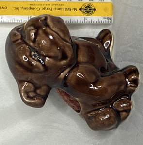 Vintage Pin Cushion Brown Bulldog Dog  super Cute