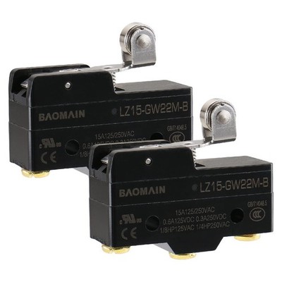 General Purpose Basic Switch Z-15GW22S-B3(LZ-15GW22M-B), Short Hinge Roller L...