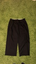 ASOS DESIGN premium wool blend smart wide leg pants with front pleat in black