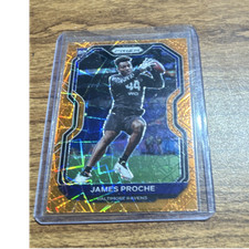 Panini 2020 Prizm Football James Proche Rookie Baltimore Ravens #382 Card