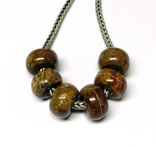 6 Pcs. Amazing Morocco Agate Gemstone 5mm Big Hole Large Hole Beads 14x8mm Beads