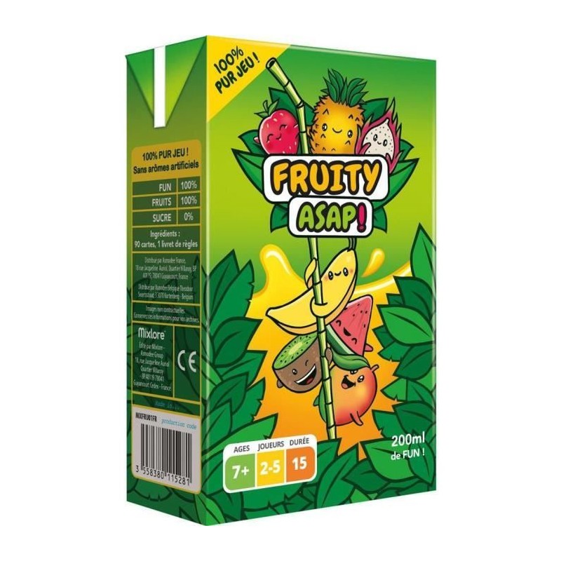 Fruity Asap Asmodee : jeu de rapidité, d'observation et de cartes pour enfant 7 ans
