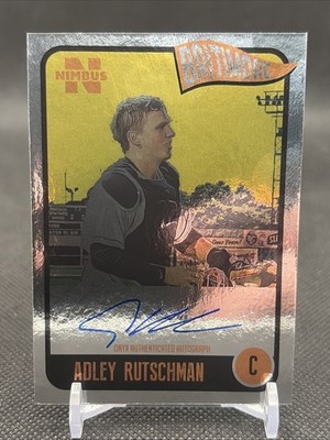 2020 Onyx Nimbus Adley Rutschman Silver Auto /325 #NAAD Orioles