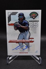 Nazzan Zanetello Auto 2025 Panini Prospect Edition Silver Prizm Boston Red Sox