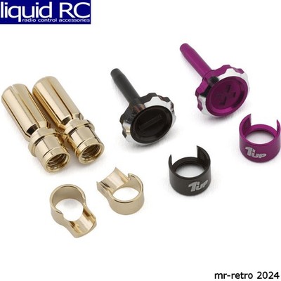 1UP Racing 190453 Lockdown Adjustable Bullet Plug Grips W/5mm Bullets