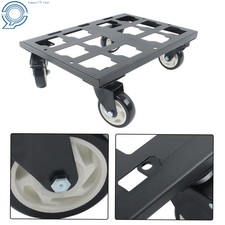 Heavy Duty Thickened Carbon Steel Frame Tool Box Dolly 200lb W/Brake Wheels 4.5"