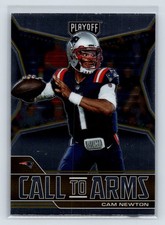Cam Newton 2021 Panini Playoff #CA-CNE Call to Arms New England Patriots 4-5
