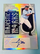 2025 Panini Crusade Tre Morgan Auto Tampa Bay Rays