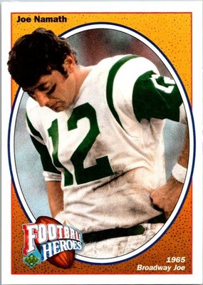 1991 Upper Deck #11 Joe Namath Football Heroes: Joe Namath