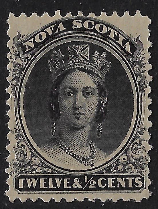Canada-Nova Scotia Scott 13a, MVLH, VF, UTCV $60+,  Fresh bright colour, (10k776
