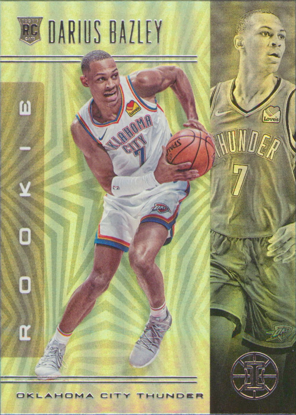 2019-20 Panini Illusions #169 Darius Bazley Orange