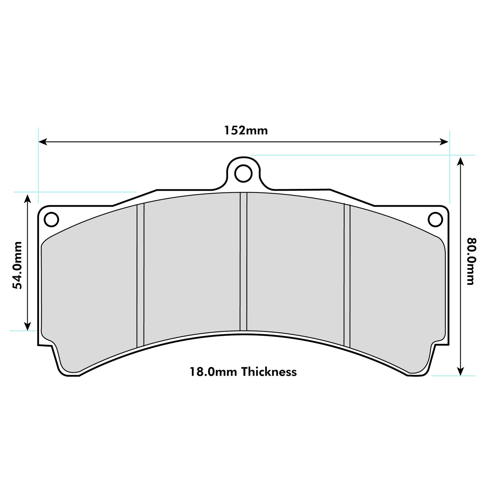 Pagid RSL1 Brake Pads For AP Racing CP5555 / CP5060 Calipers - (E1904RSL1)
