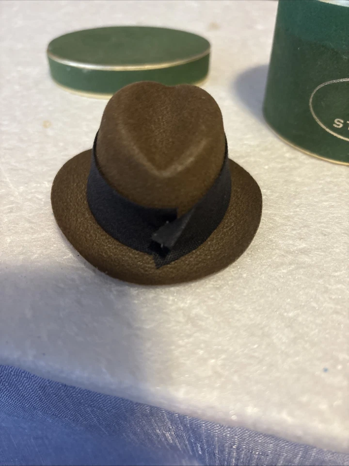 罕见微型 Stetson 销售员帽盒带毛毡帽 — 第 4/4 张图片