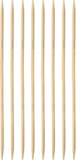 HARFINGTON 8Pcs Bamboo Knitting Needles Double Pointed Size US 8(5mm) 