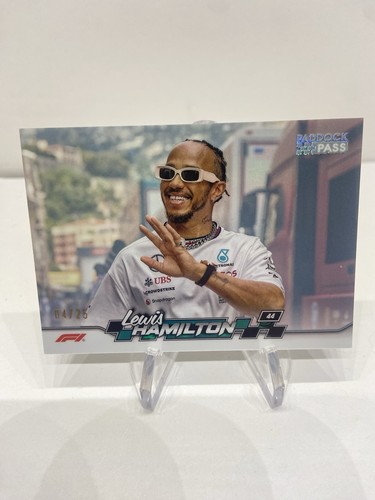 Lewis Hamilton [Pearl White Refractor Chrome] #6 2024 Topps Paddock Pass Formula 1 card
