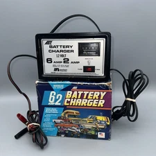 VTG Atec 6 & 2 12 Volt Battery Charger BC-91182 Acme Starter Made In USA W/Box